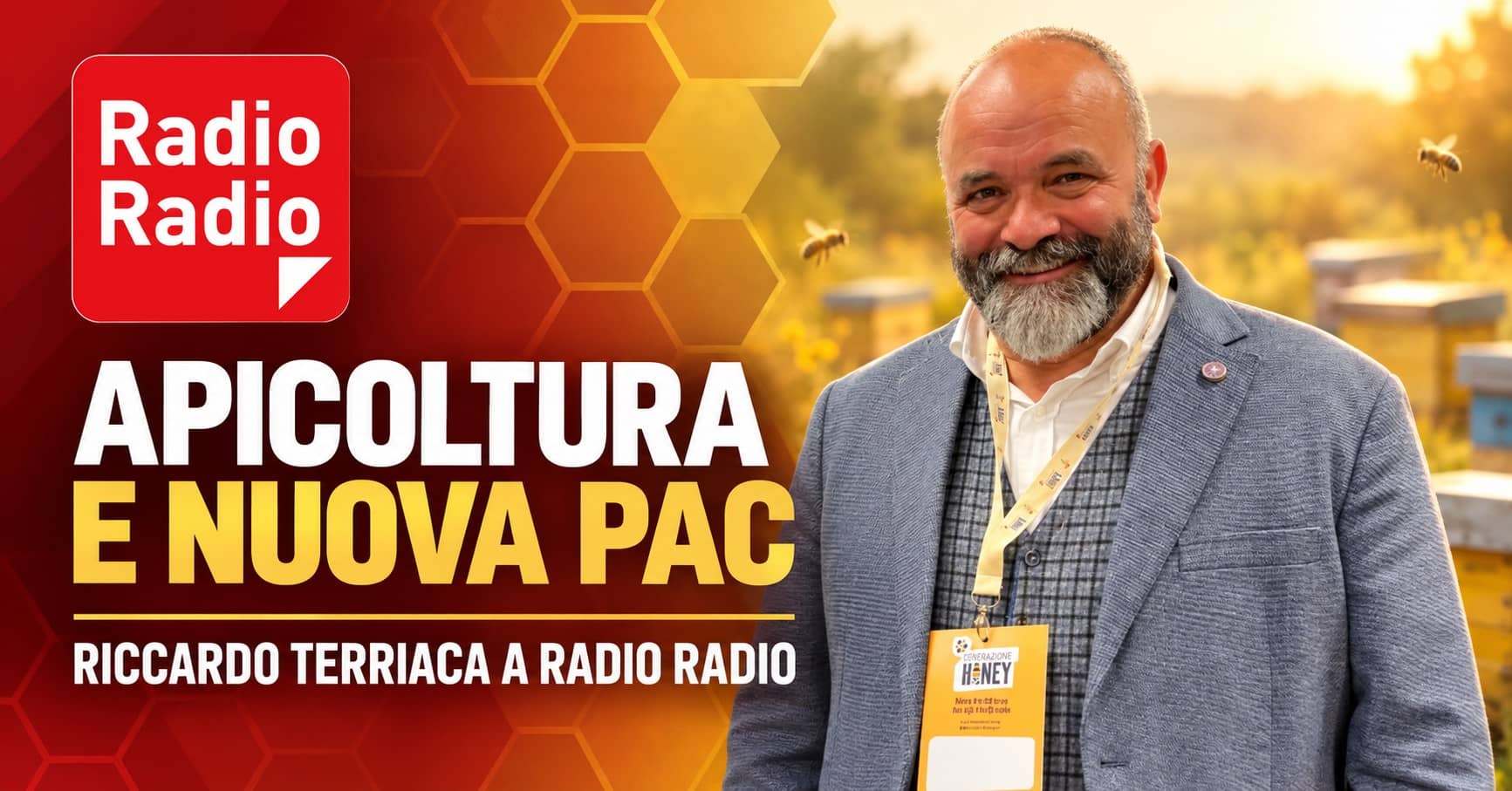 Al momento stai visualizzando Riccardo Terriaca a Radio Radio: la nuova PAC riconosca il ruolo dell’apicoltura